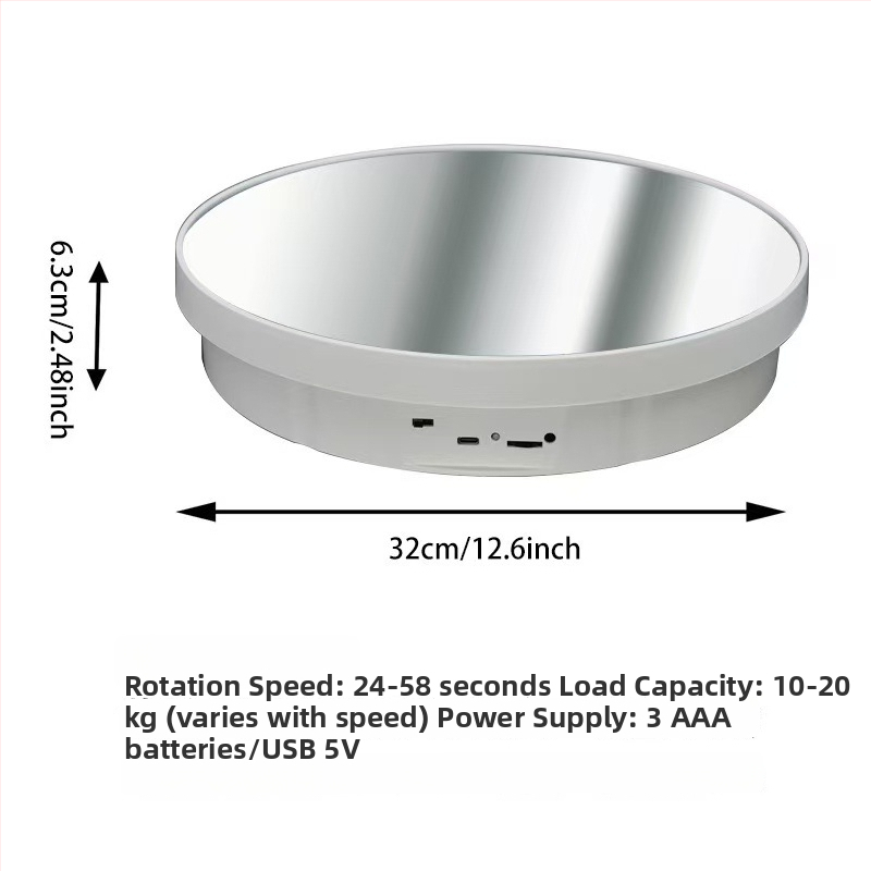 Integreeritud stiili peeglipinnaga pöörlev eksponeerimissein juveelide ja figuuride jaoks (ABS pihustamisvormimine)