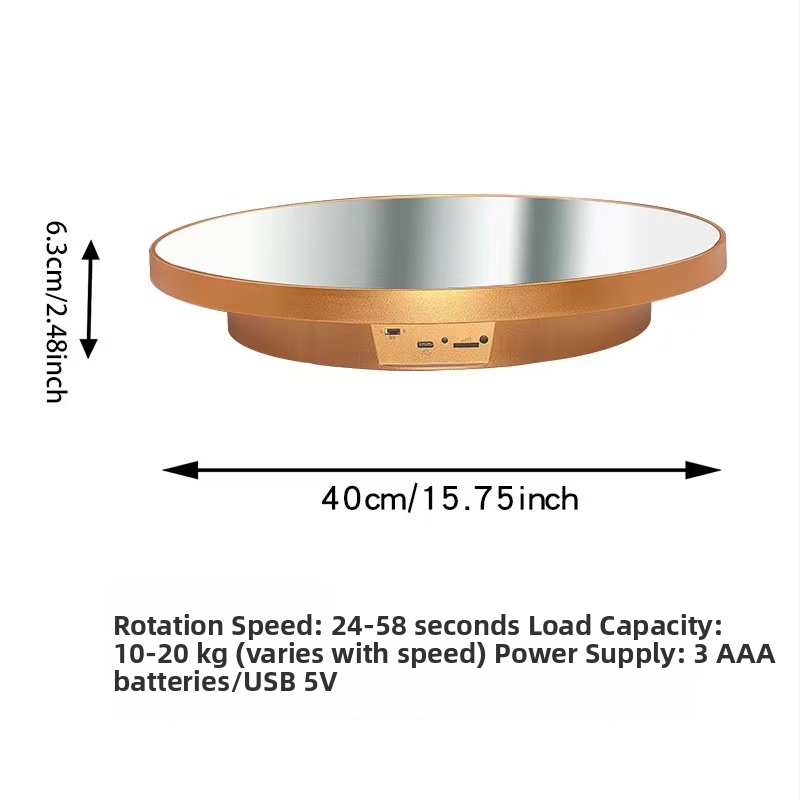 Integreeritud stiili peeglipinnaga pöörlev eksponeerimissein juveelide ja figuuride jaoks (ABS pihustamisvormimine)