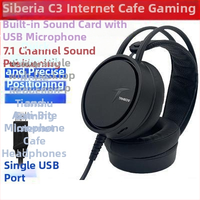 Spēļu USB vada austiņas ar 50 mm skaļruņiem, iebūvēts mikrofons, frekvences diapazons 20 Hz–20 kHz, saderīgs ar PC