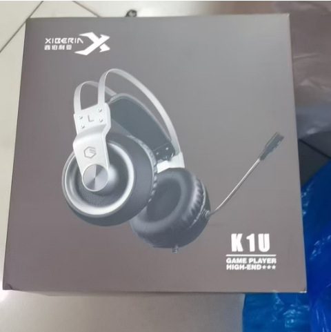 Spēļu USB vada austiņas ar 50 mm skaļruņiem, iebūvēts mikrofons, frekvences diapazons 20 Hz–20 kHz, saderīgs ar PC