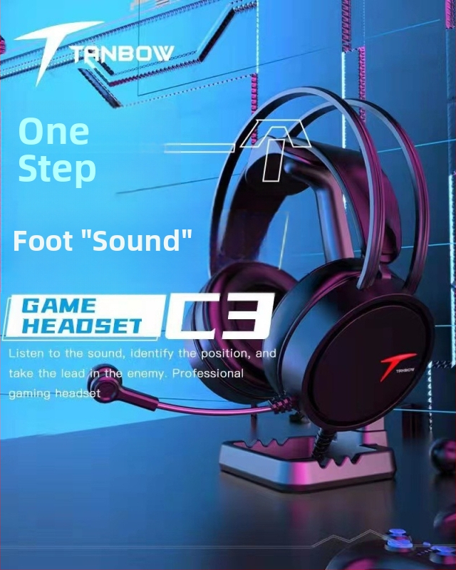 Spēļu USB vada austiņas ar 50 mm skaļruņiem, iebūvēts mikrofons, frekvences diapazons 20 Hz–20 kHz, saderīgs ar PC