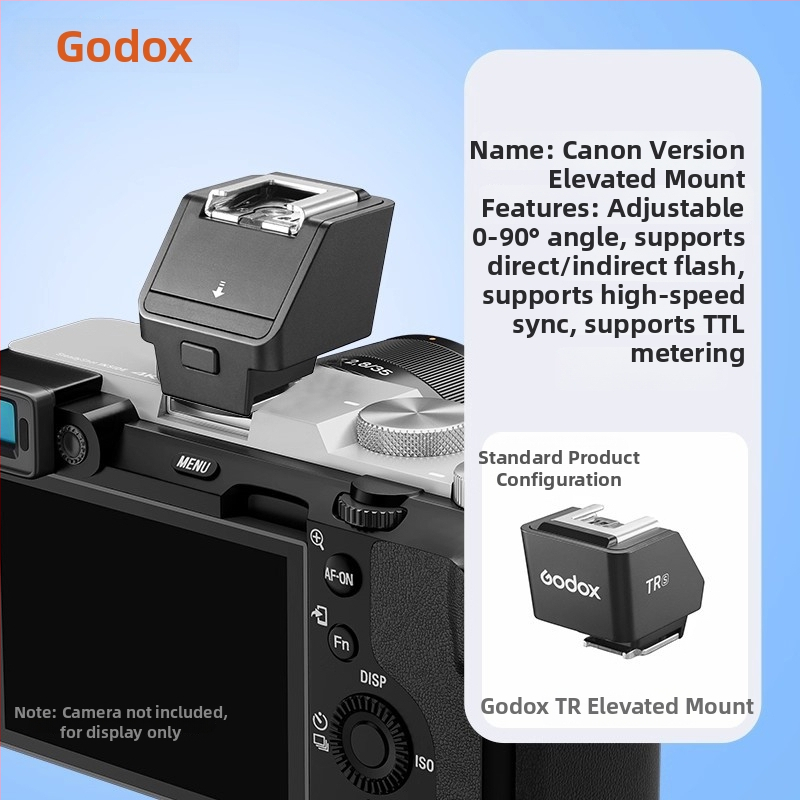 Godox TR/SF-R signálny vysielač/spúšť blesku, univerzálna vyvýšená podložka pre hot shoe a IT30/2022 vyvýšený držiak