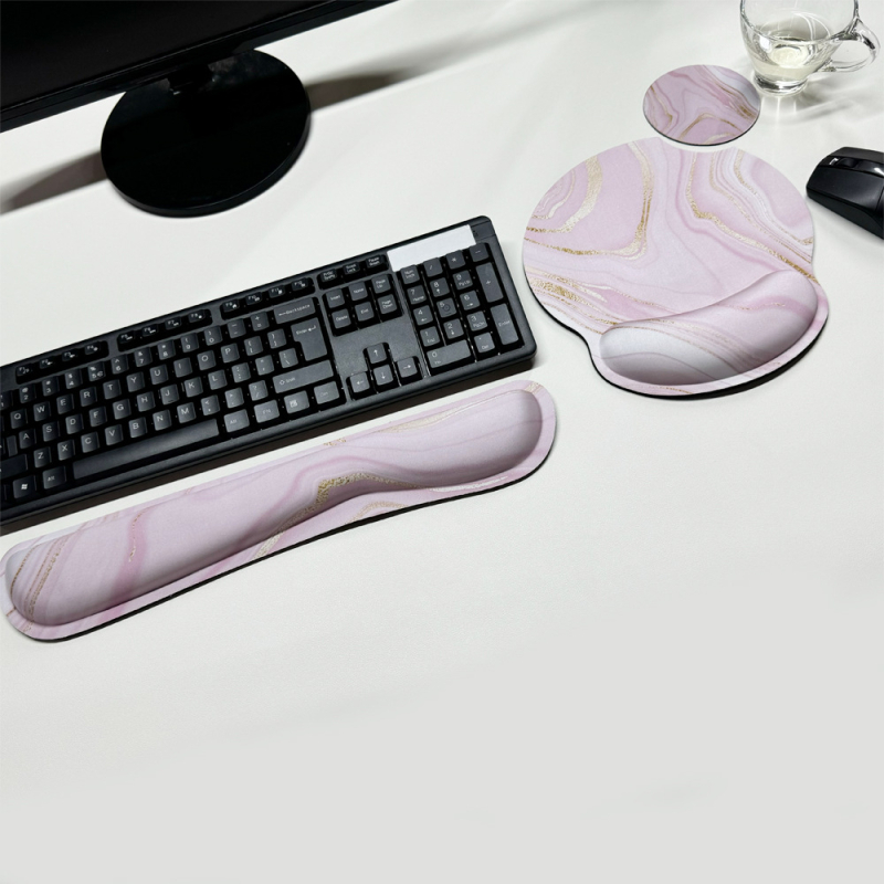 Podložak za zglob od memorijske pjene za miš – mala podloga s donjim slojem prirodne gume, jednostrana, za gaming