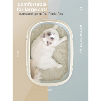 Κουτί άμμου γάτας με ημιεγκλειστικό σχέδιο για πειραχτικές γάτες; Έτοιμο για δώρο, Υλικό: Άλλο