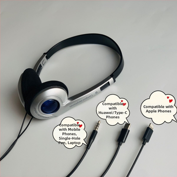 Vadu ausu uz galvu ar mikrofonu, 3.5 mm spraudnis, 1.2 m kabelis, frekvenču diapazons 20 Hz–20 kHz, svars 121 g