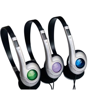 Vadu ausu uz galvu ar mikrofonu, 3.5 mm spraudnis, 1.2 m kabelis, frekvenču diapazons 20 Hz–20 kHz, svars 121 g