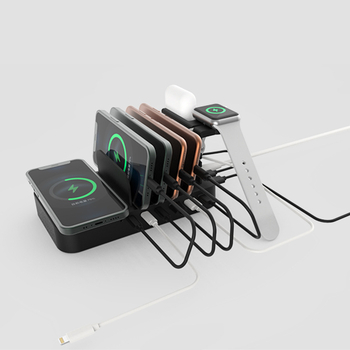 Desktop GaN punjač 120W devet-u-jedan s magnetskim punjenjem, izlaz 3A, max 22,5W po portu