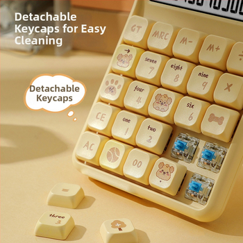 Аритметичен калкулатор за финанси и офис, модел 7258, ABS корпус, 12-цифрен дисплей, разделяеми механични клавиши