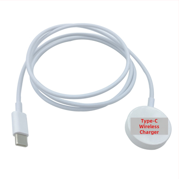 Type-C magnetlaadimise alus Apple Watch S1–S9 jaoks, PD protokoll, 2.5W väljund, USB-C liides, ABS korpus