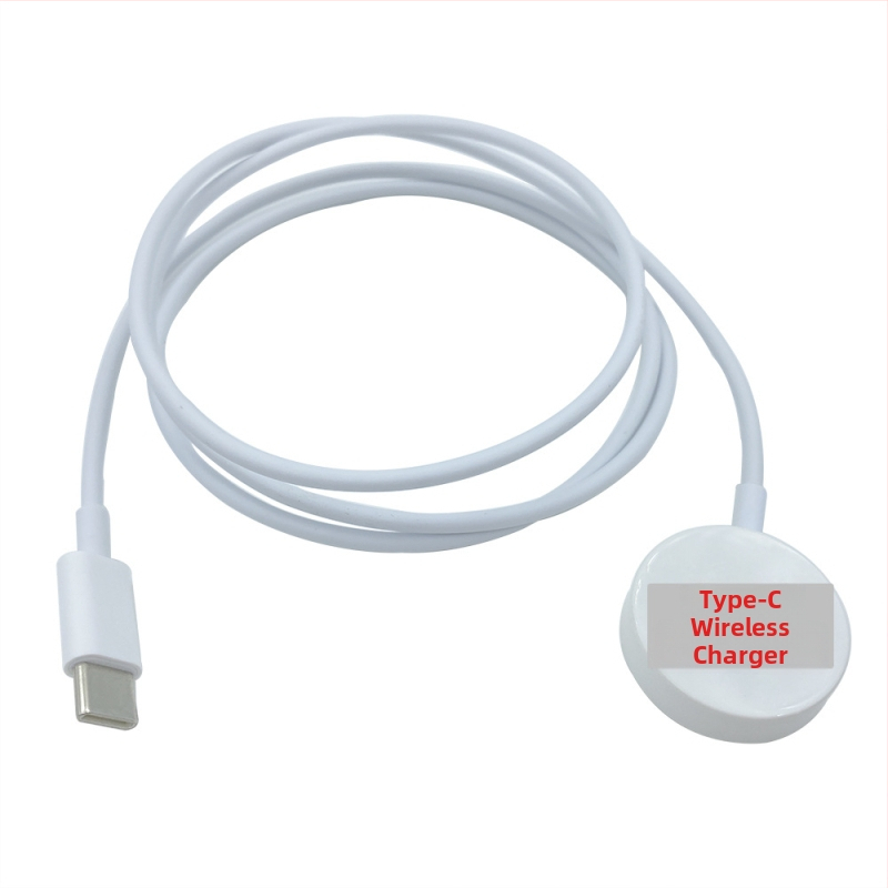 Type-C magnetlaadimise alus Apple Watch S1–S9 jaoks, PD protokoll, 2.5W väljund, USB-C liides, ABS korpus