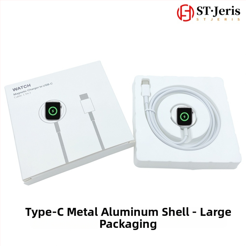 Type-C magnetlaadimise alus Apple Watch S1–S9 jaoks, PD protokoll, 2.5W väljund, USB-C liides, ABS korpus