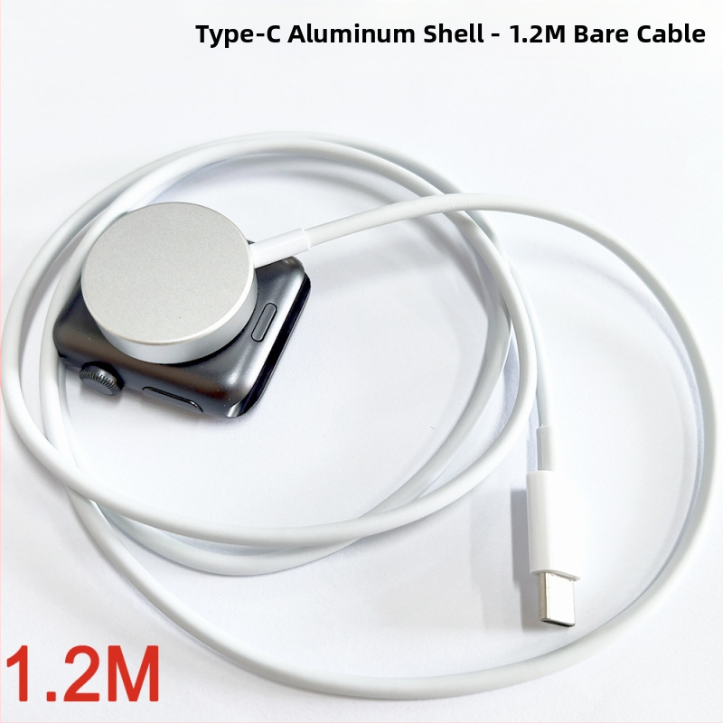 Type-C magnetlaadimise alus Apple Watch S1–S9 jaoks, PD protokoll, 2.5W väljund, USB-C liides, ABS korpus