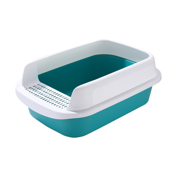 Ημι-κλειστή λεκάνη γάτας με ενσωματωμένο δίσκο, PP υλικό, Jasley