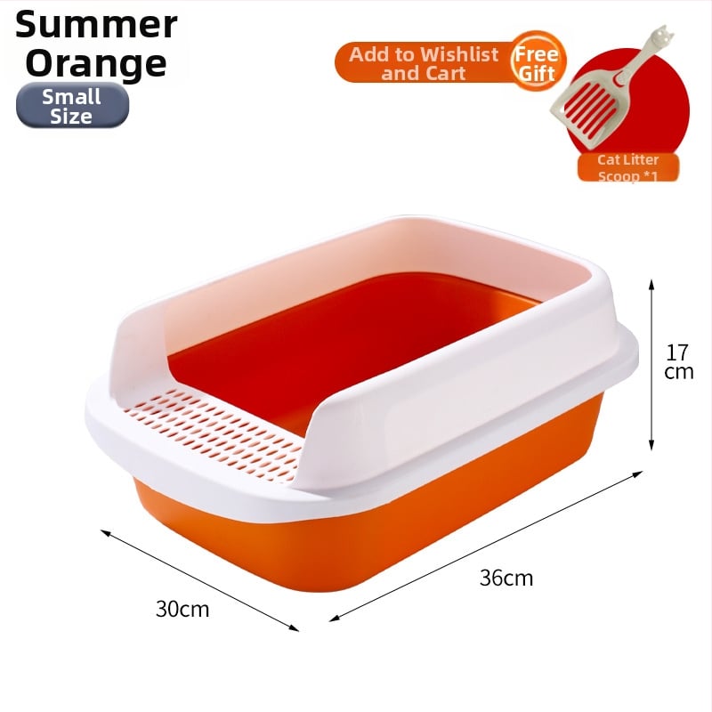 Ημι-κλειστή λεκάνη γάτας με ενσωματωμένο δίσκο, PP υλικό, Jasley