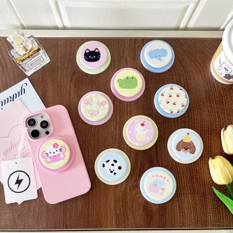 Stand pentru telefon, stil desen animat, din plastic, personalizabil