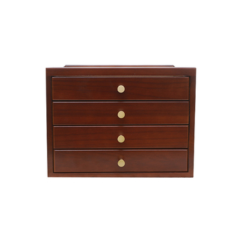 Massiivpuidust juveelikarp, hiina stiilis retro, sahtlitega, mitmekihiline konstruktsioon, tugev ehitus