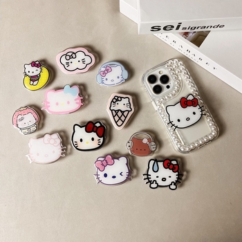 Suport lent pentru telefon — plastic, stil desen animat, model universal, personalizare disponibilă