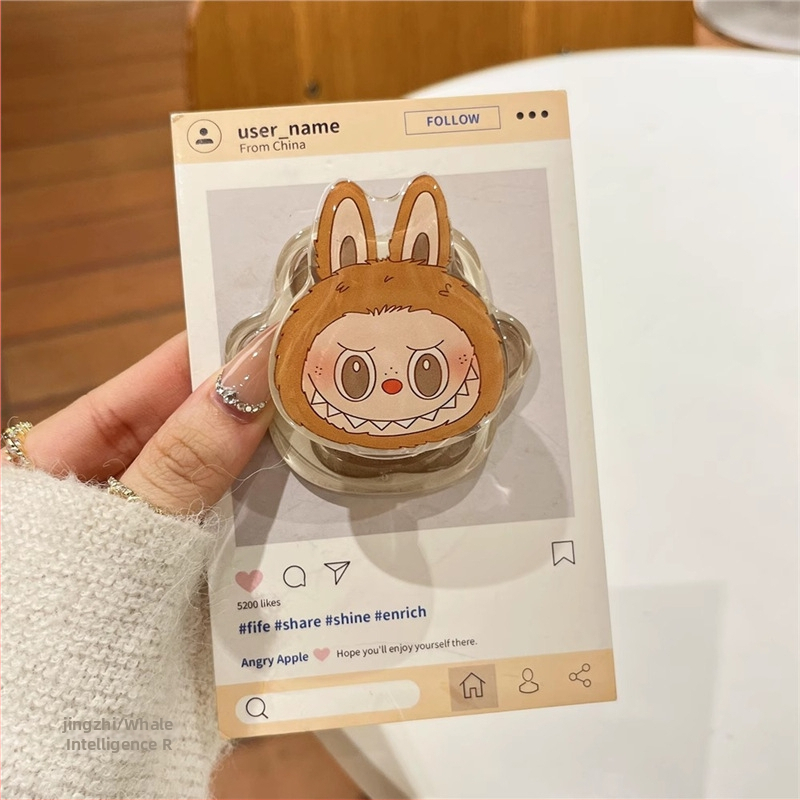 Magnetický stojan na telefón z akrylu v karikatúrnom štýle