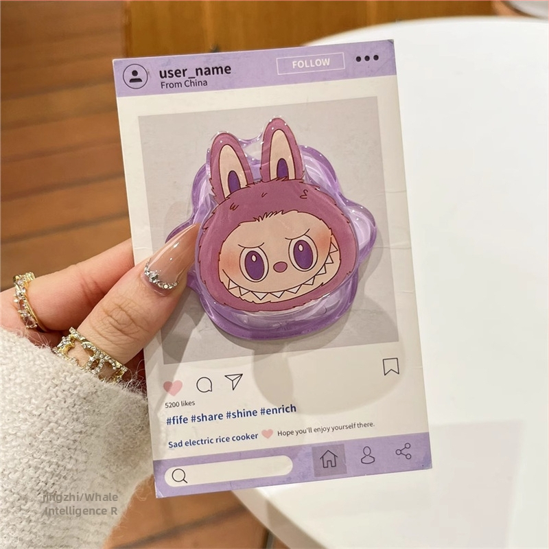 Magnetický stojan na telefón z akrylu v karikatúrnom štýle