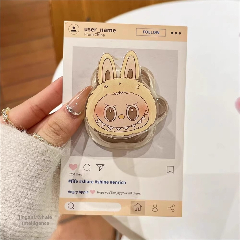 Magnetický stojan na telefón z akrylu v karikatúrnom štýle