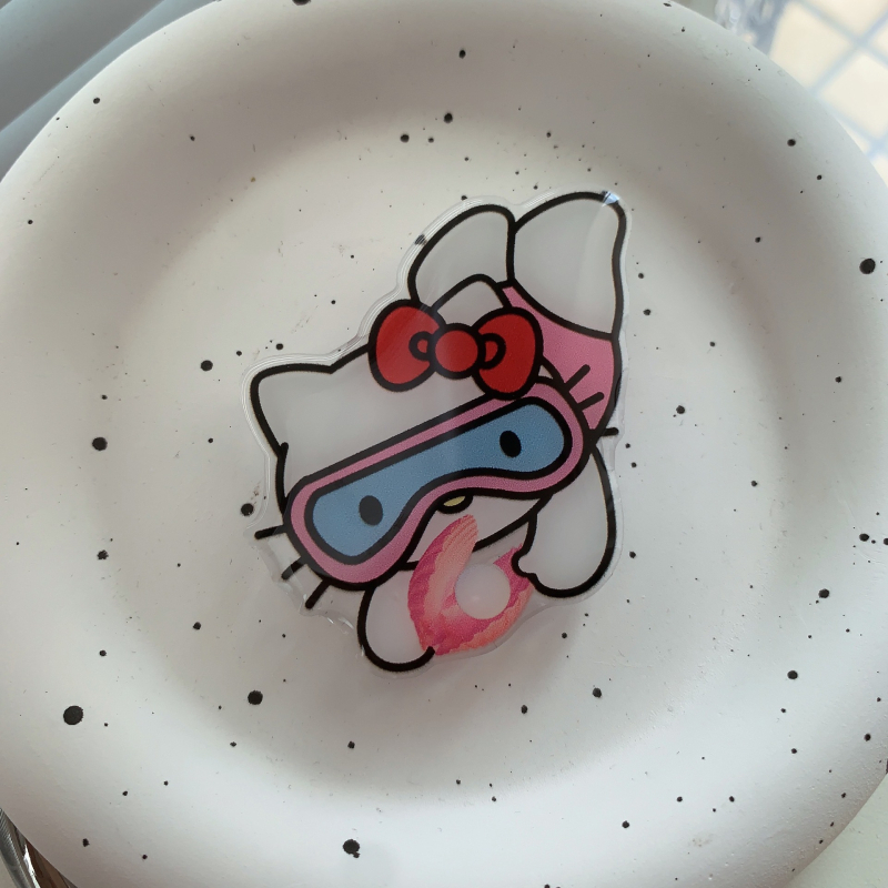 Suport de birou pentru telefon Hello Kitty, din plastic, stil desen animat, compatibil cu toate telefoanele