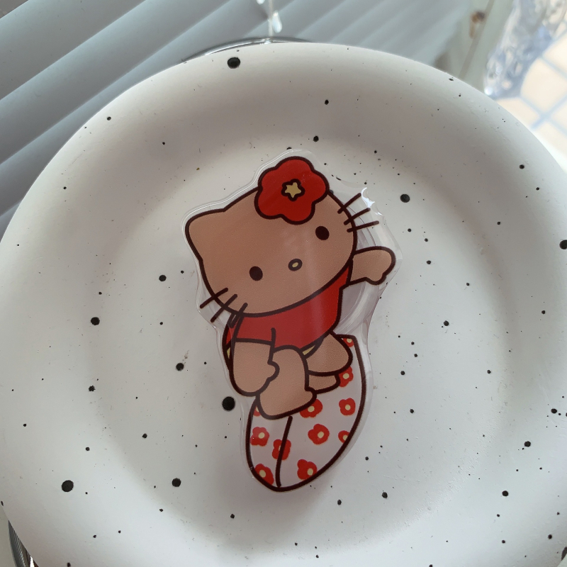 Suport de birou pentru telefon Hello Kitty, din plastic, stil desen animat, compatibil cu toate telefoanele