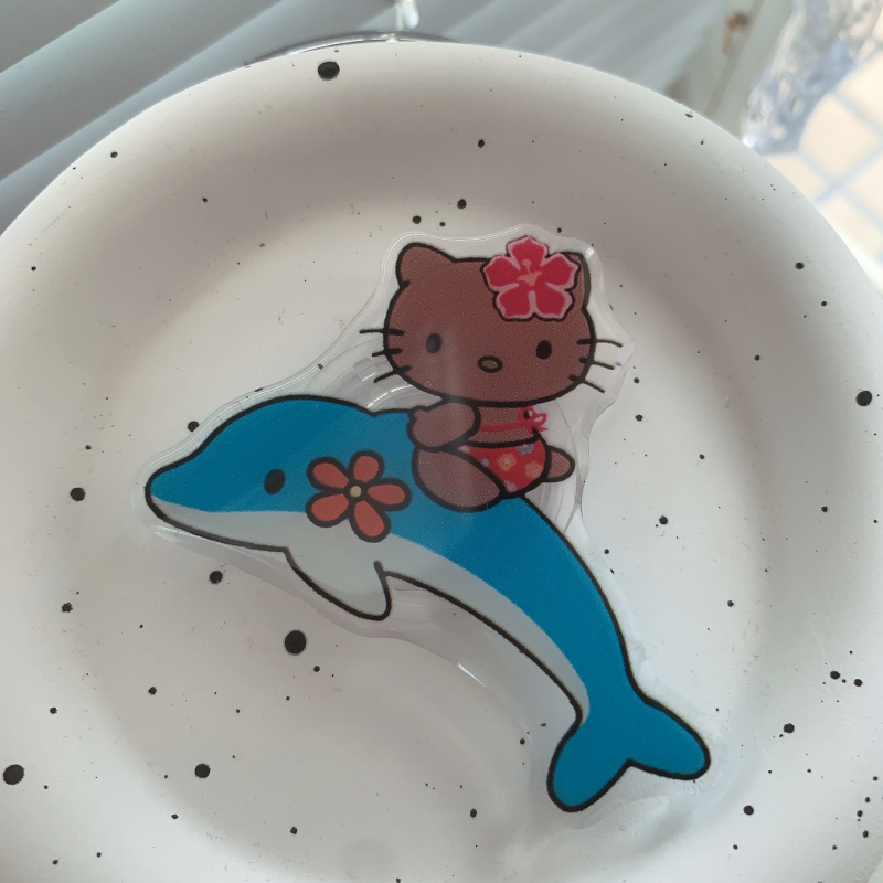 Suport de birou pentru telefon Hello Kitty, din plastic, stil desen animat, compatibil cu toate telefoanele