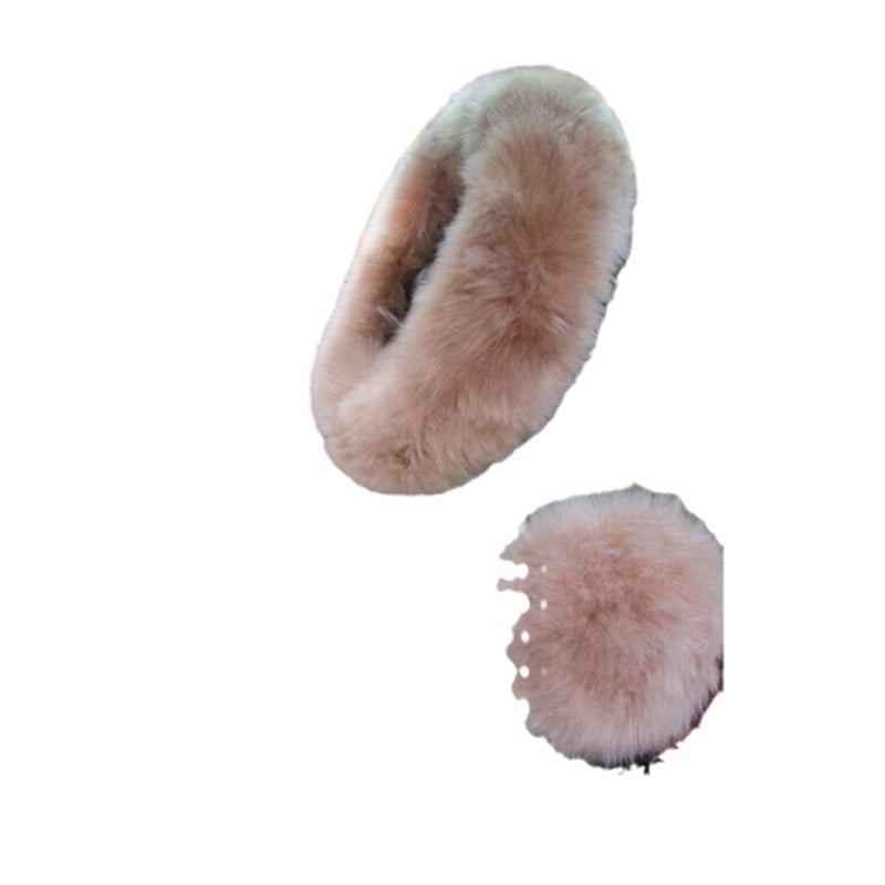 Mengsen gyapjú kormányvédő, három részes készlet, téli használatra, univerzális illesztés