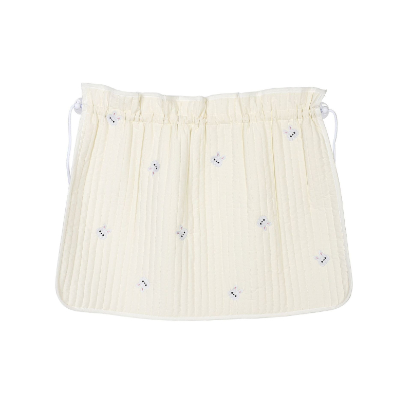 Draperie auto cu protecție solară și broderie urs-flori, bumbac gros, imprimare logo, montaj cu ventuză, stil desen animat