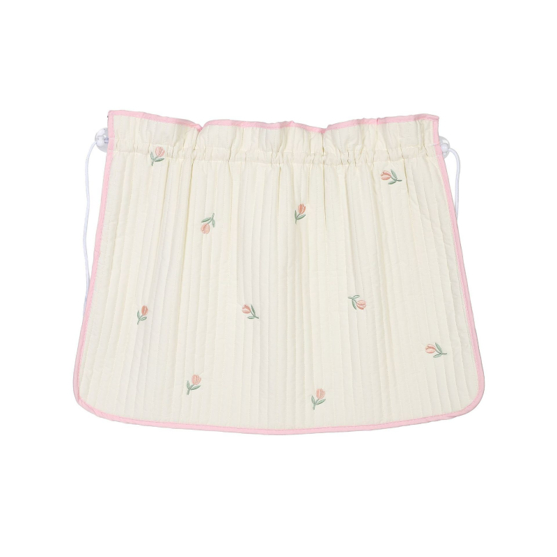 Draperie auto cu protecție solară și broderie urs-flori, bumbac gros, imprimare logo, montaj cu ventuză, stil desen animat