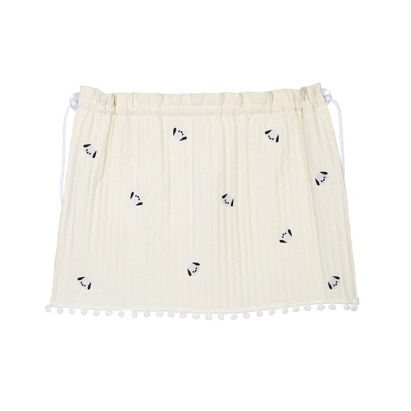 Draperie auto cu protecție solară și broderie urs-flori, bumbac gros, imprimare logo, montaj cu ventuză, stil desen animat