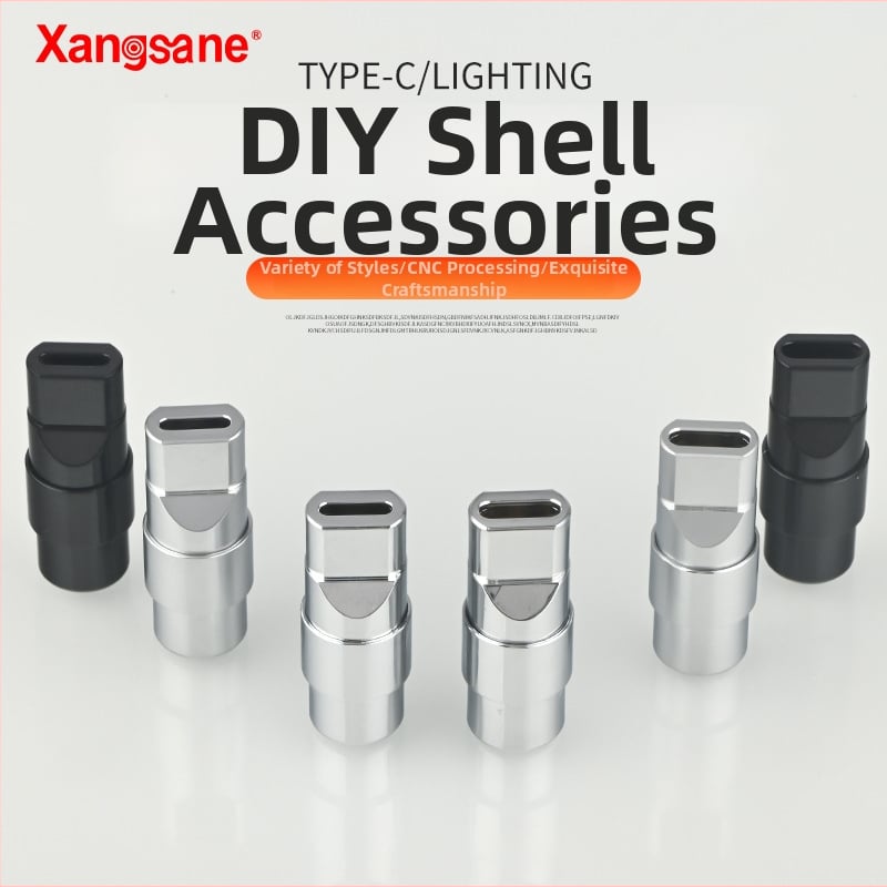 Xangsane XS-T1031 Cablu de date cu interfețe USB/Lightning/Type-C PD, carcasă metalică