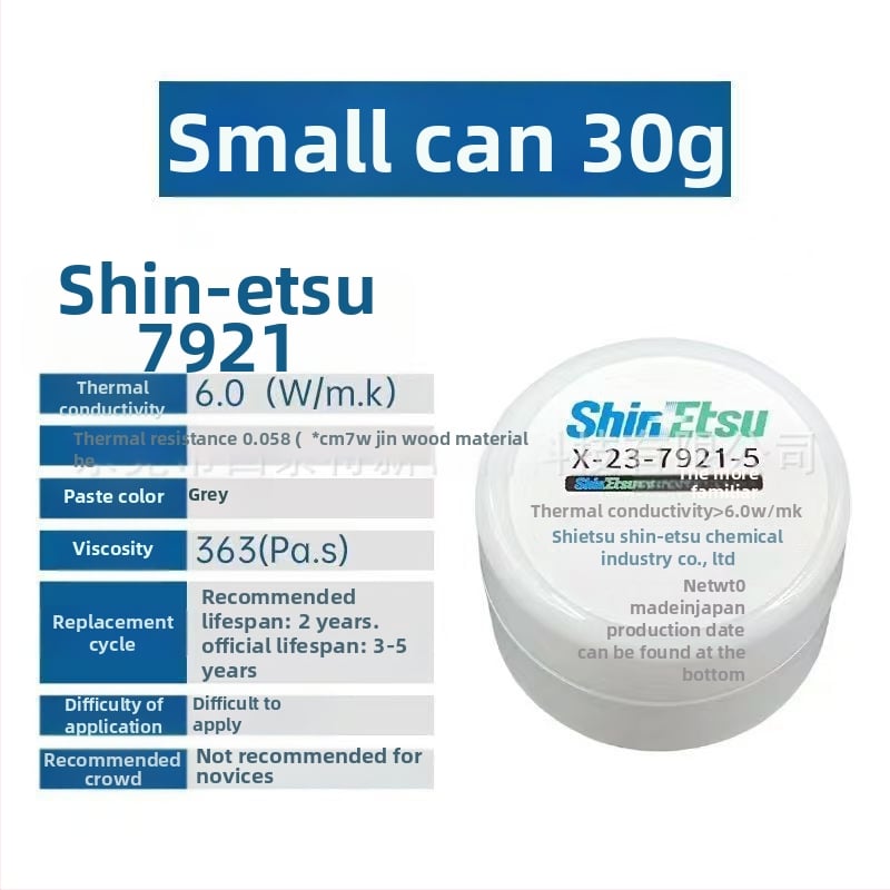 CPU hőpaszta, szilikon-alapú hővezető zselé, modell 7921, termékkód A1013404106