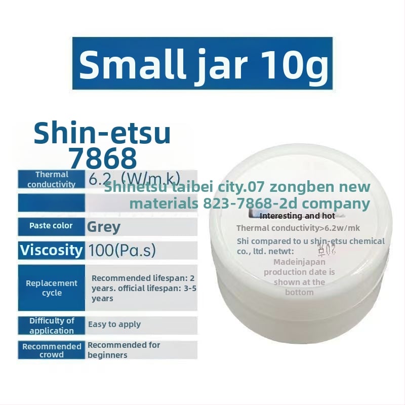 CPU hőpaszta, szilikon-alapú hővezető zselé, modell 7921, termékkód A1013404106