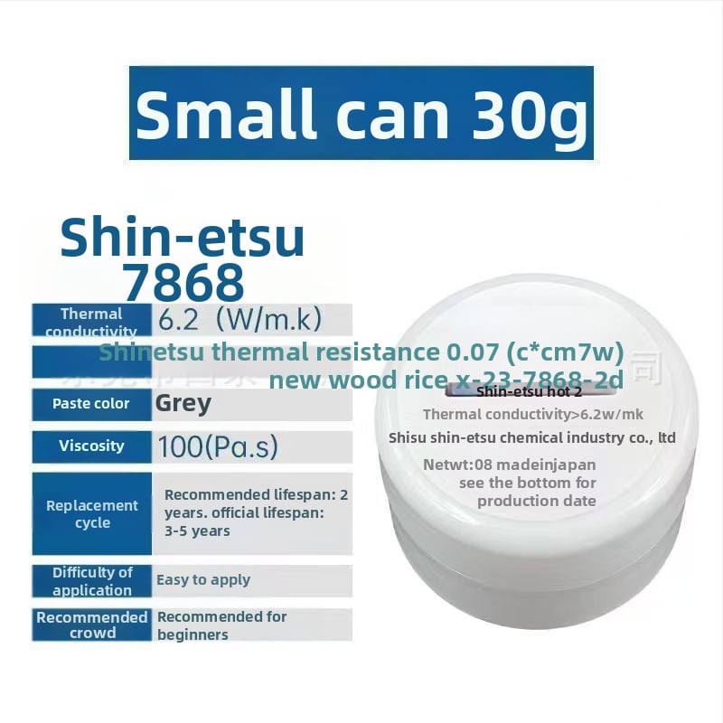 CPU hőpaszta, szilikon-alapú hővezető zselé, modell 7921, termékkód A1013404106