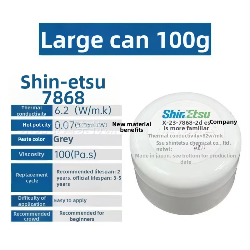 CPU hőpaszta, szilikon-alapú hővezető zselé, modell 7921, termékkód A1013404106