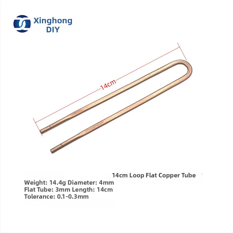 XHDIY лаптоп радиатор с плоска медна тръба за водно охлаждане