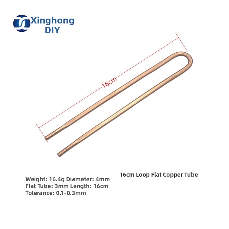 XHDIY лаптоп радиатор с плоска медна тръба за водно охлаждане