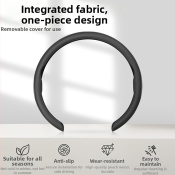 Geshuo husă de volan din piele, pentru toate sezoanele, potrivire universală