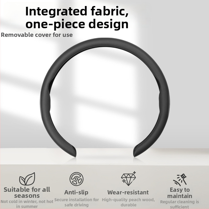 Geshuo husă de volan din piele, pentru toate sezoanele, potrivire universală