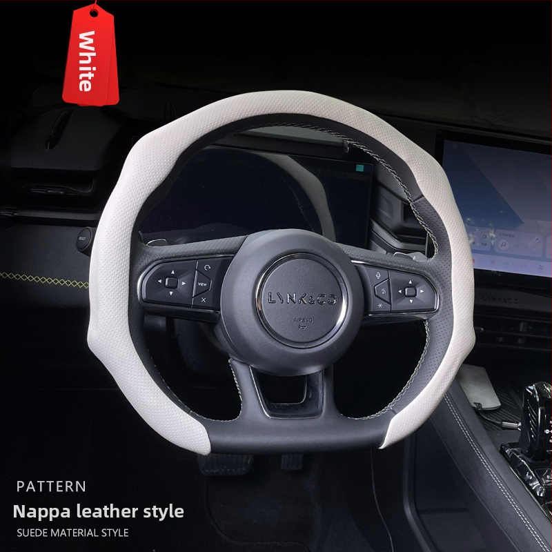 Geshuo husă de volan din piele, pentru toate sezoanele, potrivire universală