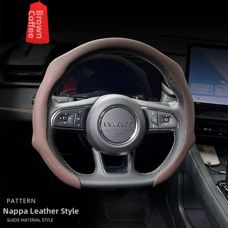 Geshuo husă de volan din piele, pentru toate sezoanele, potrivire universală