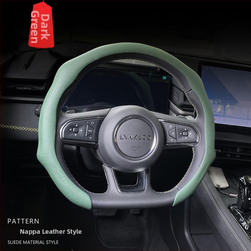 Geshuo husă de volan din piele, pentru toate sezoanele, potrivire universală