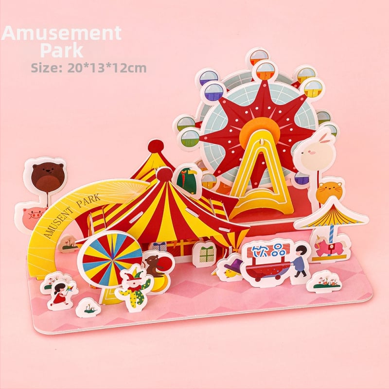 Αφρώδης 3D παζλ κάρτα για παιδιά 4–6 ετών, DIY εκπαιδευτικό παζλ με προσαρμογή λογοτύπου