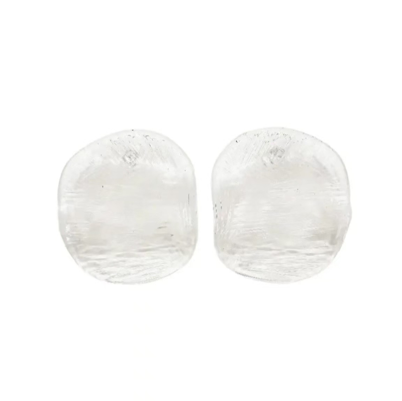 Náušnice zo striebra 925, geometrický tvar, elektroplatina, jar 2025, jednoduchý štýl