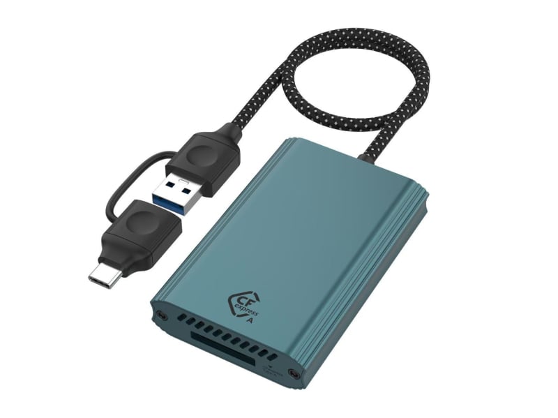 Cititor CFexpress Type-A pentru carduri USB 3.2, 10Gbps, Suportă CF/SD/TF/MicroSD, Carcasă din aliaj de aluminiu