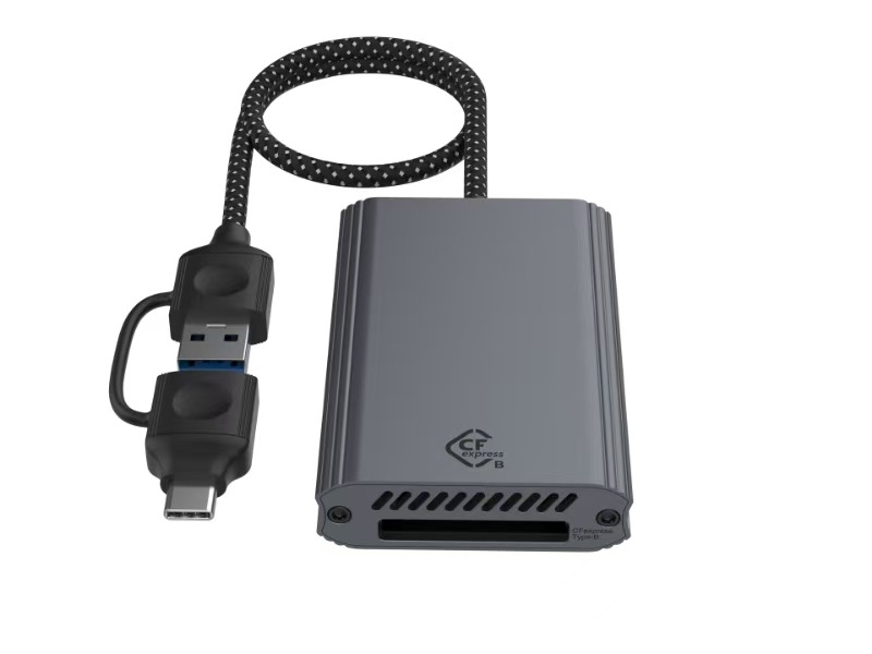 Cititor CFexpress Type-A pentru carduri USB 3.2, 10Gbps, Suportă CF/SD/TF/MicroSD, Carcasă din aliaj de aluminiu