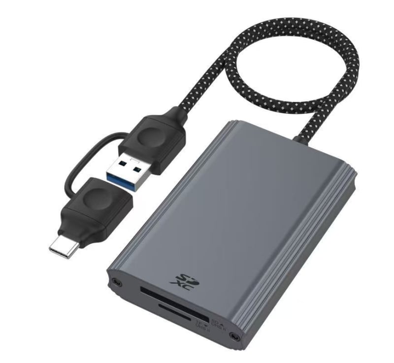 Cititor CFexpress Type-A pentru carduri USB 3.2, 10Gbps, Suportă CF/SD/TF/MicroSD, Carcasă din aliaj de aluminiu