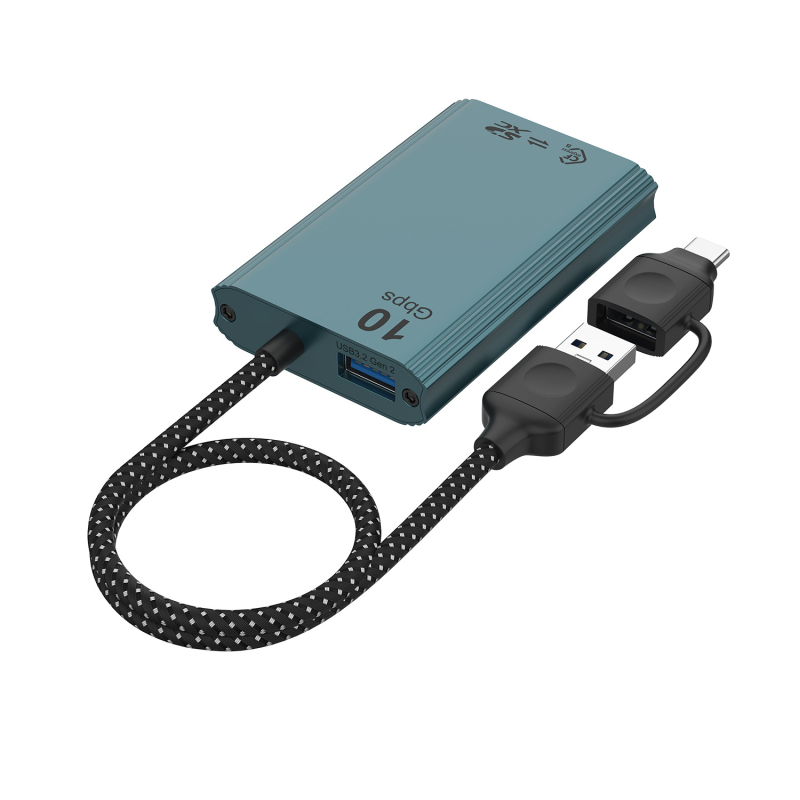 Cititor CFexpress Type-A pentru carduri USB 3.2, 10Gbps, Suportă CF/SD/TF/MicroSD, Carcasă din aliaj de aluminiu