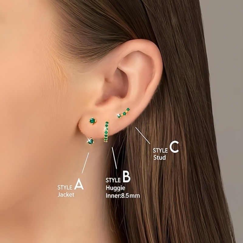 Cercei din cupru placat cu aur, design geometric, știfturi din oțel, finisaj electroplakat — stil casual, pentru femei